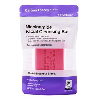 Carbon Theory Niacinamide Facial Cleansing Bar 100 g