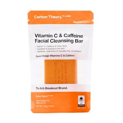 Carbon Theory Vitamin C &amp; Caffeine Facial Cleansing Bar 100 g