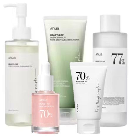 Anua Routine Bestsellers Best Price 200 ml + 250 ml + 150 ml + 30 ml + 100 ml