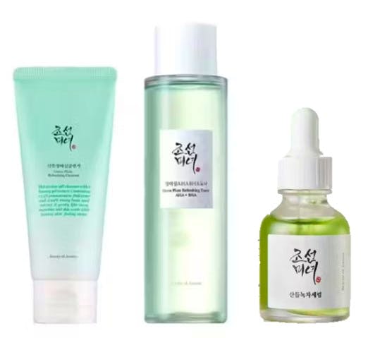 Beauty of Joseon Green Plum Refreshing Cleanser & Refreshing Toner + Calming Serum 100 ml + 150 ml + 30 ml
