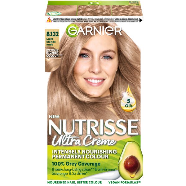 Garnier Nutrisse Cream 8.132 Nude Medium Blonde 1 stk