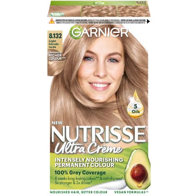 Garnier Nutrisse Cream 8.132 Nude Medium Blonde 1 stk
