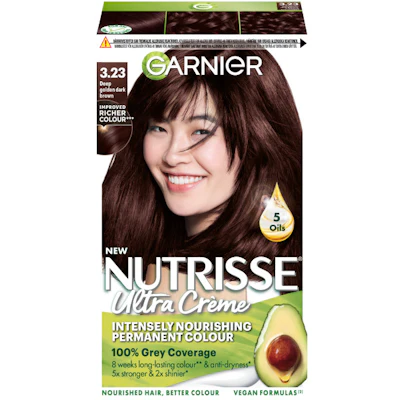 Garnier Nutrisse Cream 3.23 Deep Golden Dark Brown 1 pcs