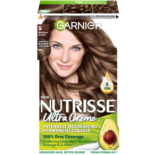 Garnier Nutrisse Cream 5 Medium Brown 1 stk