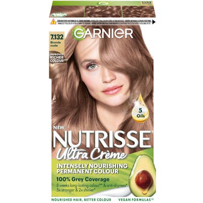 Garnier Nutrisse Cream 7.13 Nude Dark Blonde 1 stk
