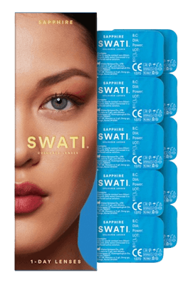 Swati Sapphire 1-Day Lenses 1 par