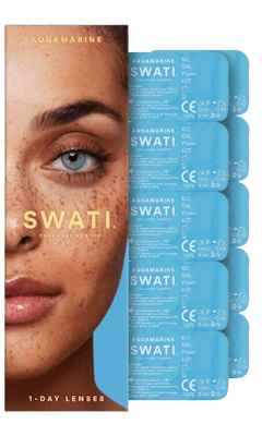 Swati Aquamarine 1-Day Lenses 1 par