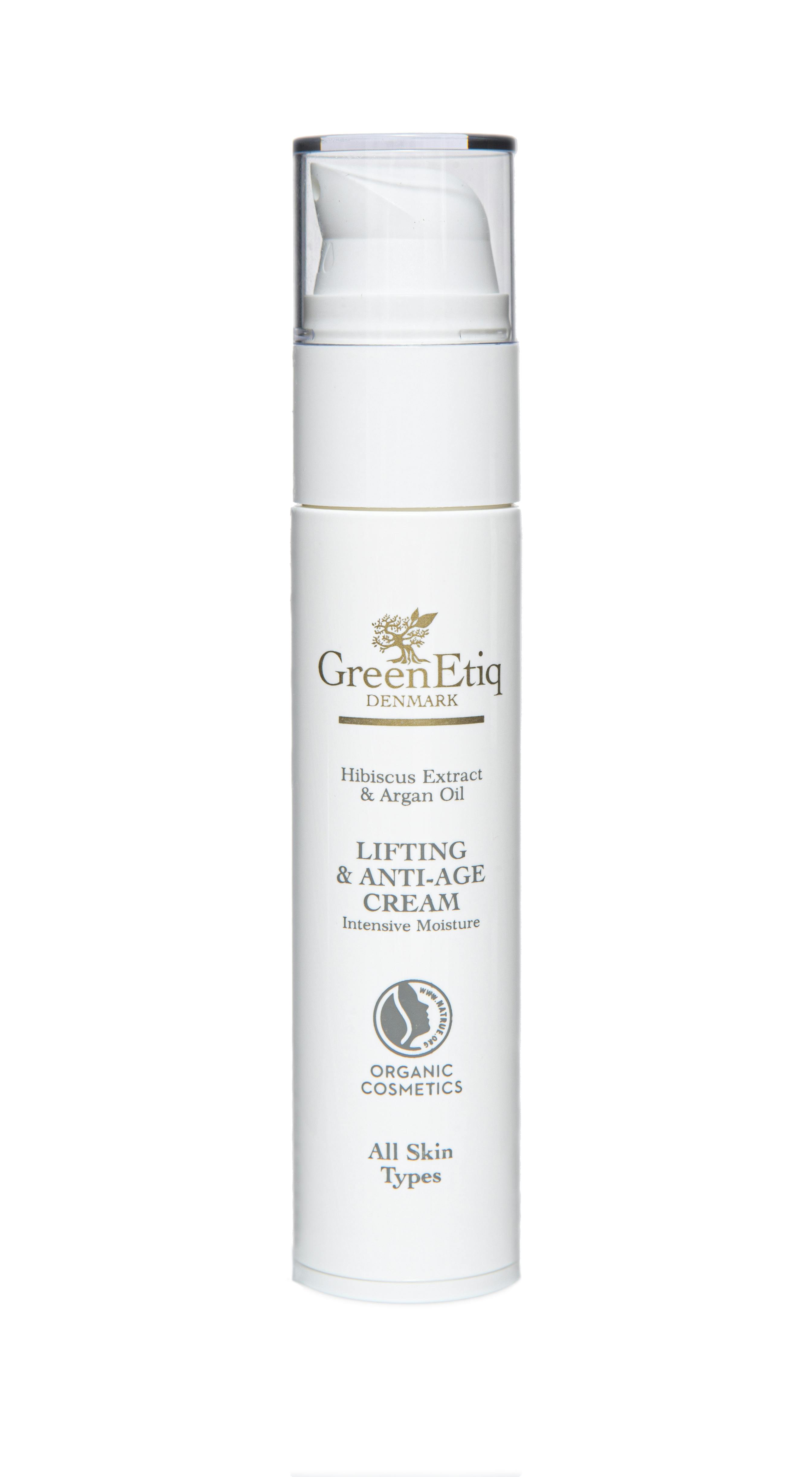 GreenEtiq Lifting & Anti-Age Cream Intensive Moisture With Hibiscus Extract & Argan Oil 50 ml