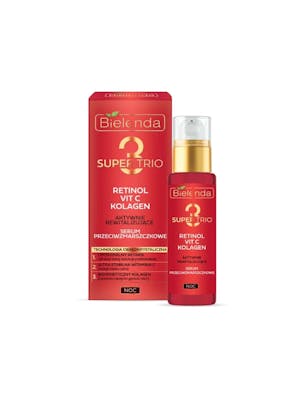 Bielenda Super Trio Retinol + Vit C + Collagen Actively Revitalizing Anti-Wrinkle Night Serum 30 ml