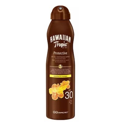Hawaiian Tropic Protective Dry Oil Continuous Spray SPF30 180 ml