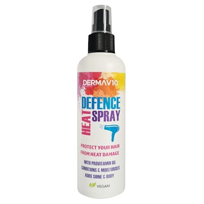 DermaV10 Sexy Messy Hair Heat Defence Spray 200 ml