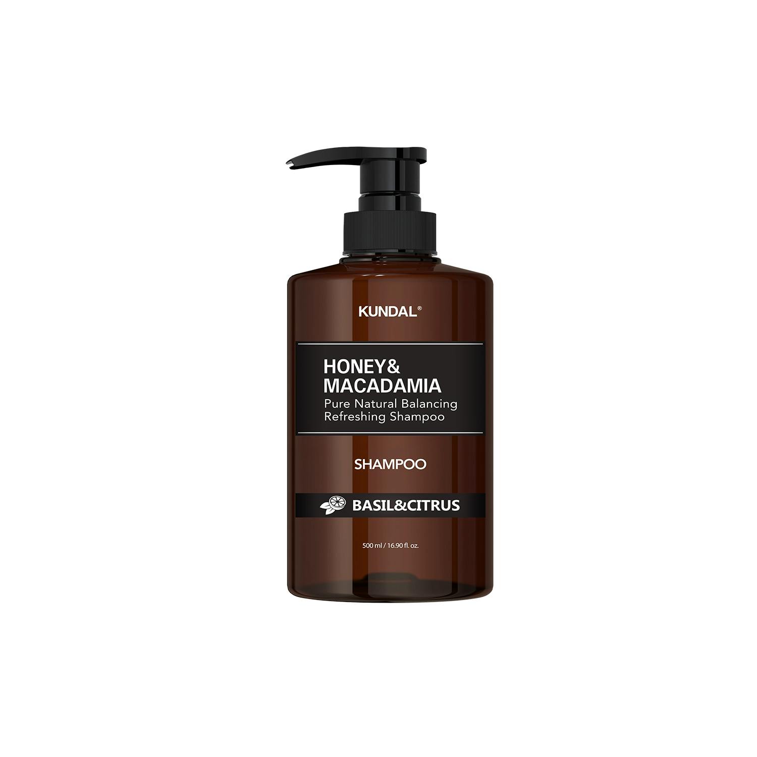 Kundal Honey & Macadamia Nature Shampoo Basil & Citrus 500 ml