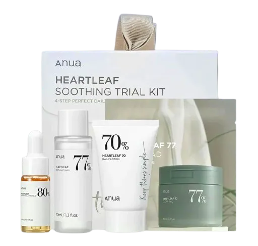 Anua Heartleaf Soothing Trial Kit 10 ml + 20 ml + 40 ml + 2 pcs