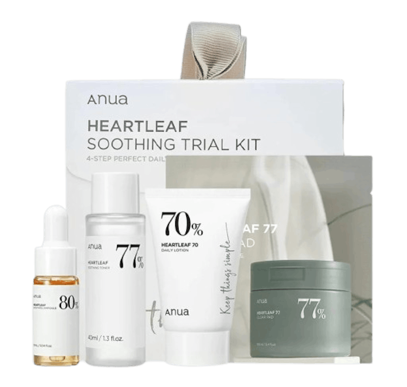 Anua Heartleaf Soothing Trial Kit 10 ml + 20 ml + 40 ml + 2 stk