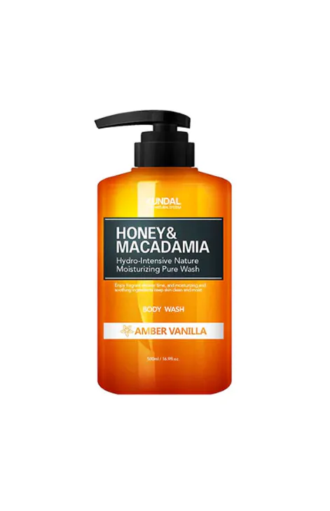 Kundal Honey & Macadamia Pure Body Wash Amber Vanilla 500 ml