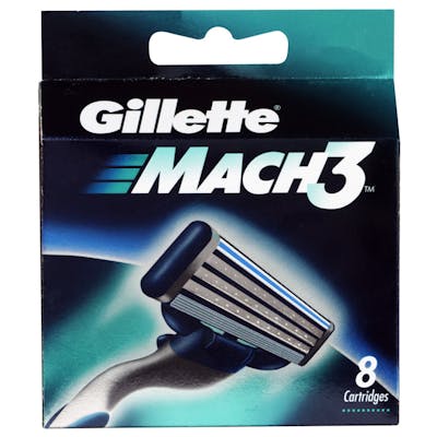 Gillette Mach3 Partaterat 8 kpl