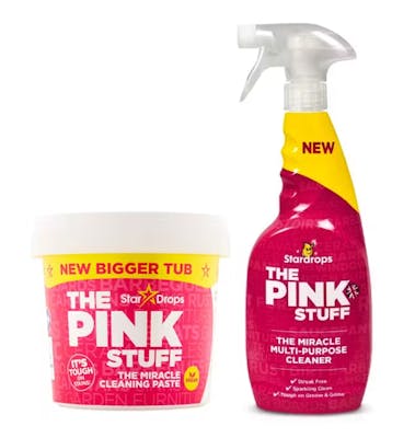 Stardrops The Pink Stuff Multi Purpose Cleaner Spray &amp; Cleaning Paste 750 ml + 850 g