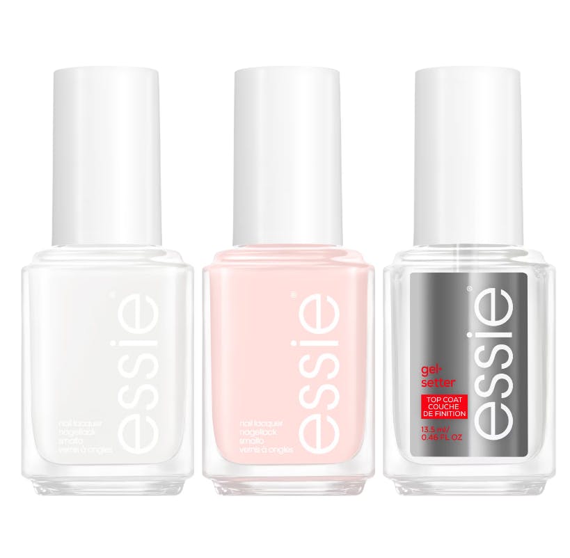 Essie French Manicure Kit 1 Blanc, 13 Mademoiselle & To Coat Gel Setter 3 x 13,5 ml