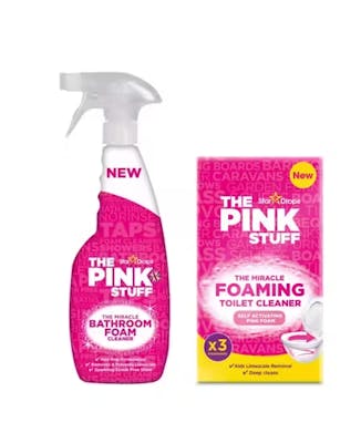 Stardrops The Pink Stuff The Miracle Bathroom Foam Cleaner &amp; Foaming Toilet Cleaner 750 ml + 3 stk