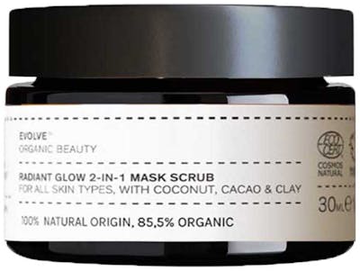 Evolve Organic Beauty Radiant Glow 2-in-1 Mask Scrub 30 ml