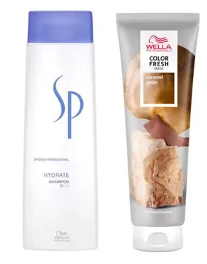 Wella Professionals SP Hydrate Shampoo + Color Fresh Mask Caramel Glaze 250 ml + 150 ml