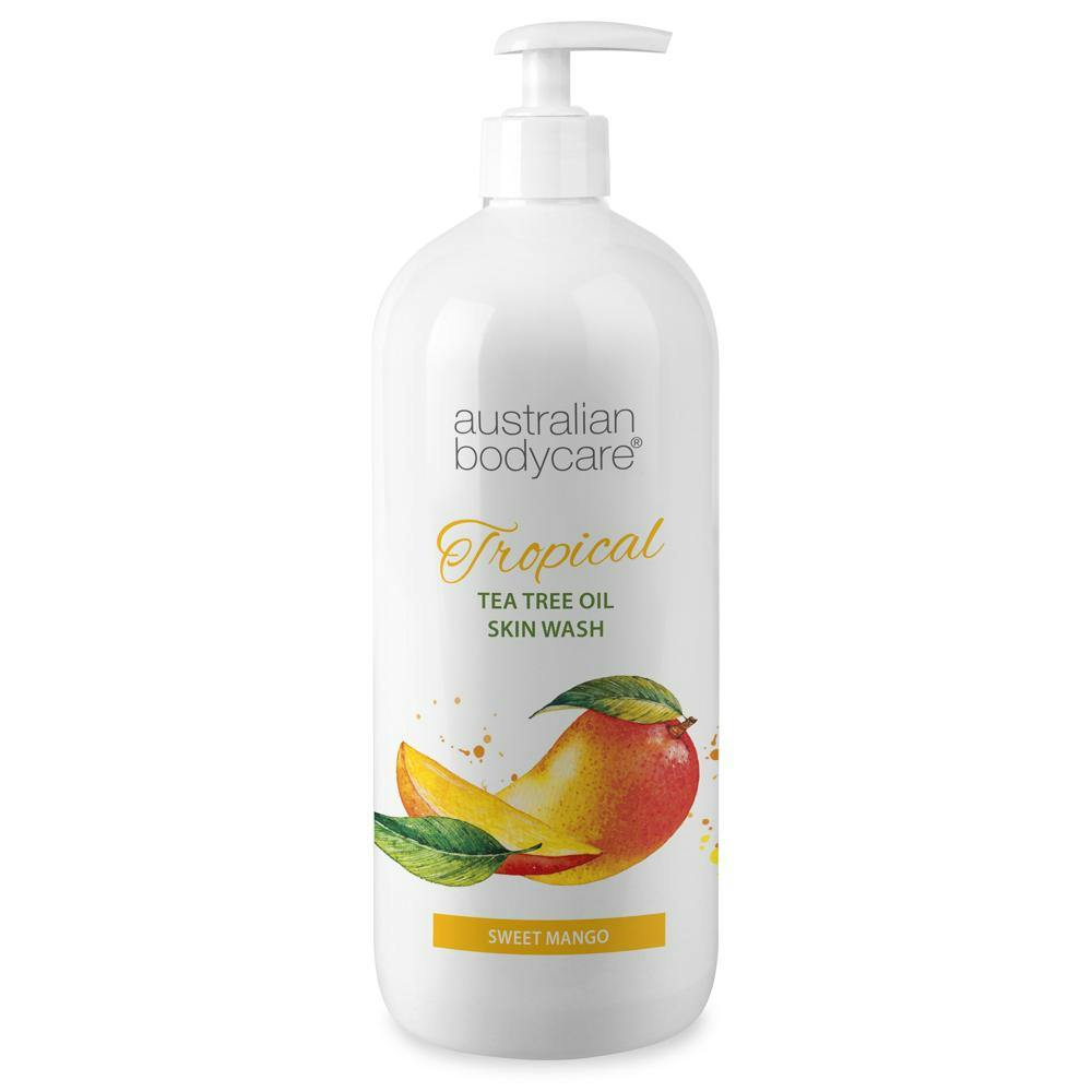 Skin Wash With Mango & Tea Tree Oil 1000 Ml Fra Australian Bodycare
