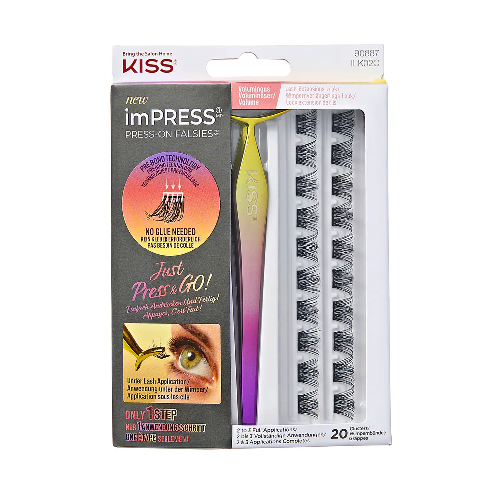 KISS ImPRESS PRESS-ON-FALSIES Voluminous ILK02C 20 + 1 pcs