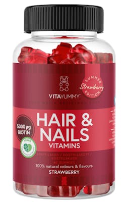 VitaYummy Hair &amp; Nails Strawberry Summer Edition 60 st