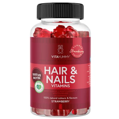 VitaYummy Hair &amp; Nails Strawberry Summer Edition 60 pcs