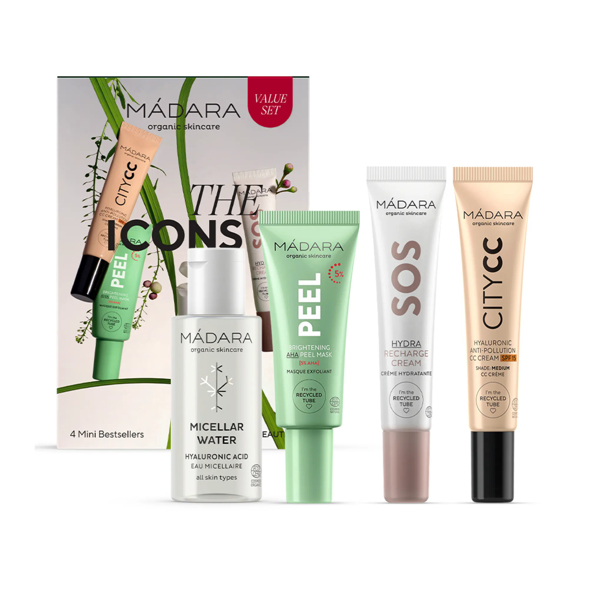 MÁDARA The Icons Set #Medium 15 ml + 17 ml + 20 ml + 50 ml