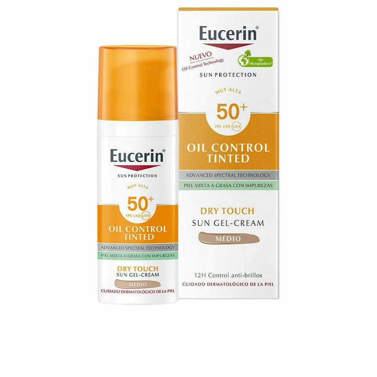 Eucerin Sun Protection Oil Control Dry Touch Gel-Cream Tinted SPF50+ 50 ml