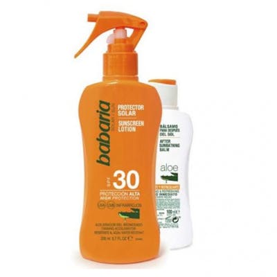 Babaria Sunscreen Lotion Spray SPF30 &amp; Aftersun 200 ml + 100 ml