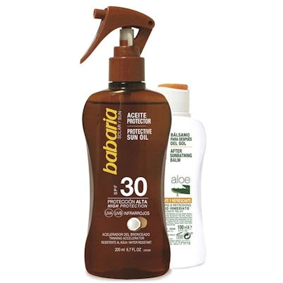 Babaria Protective Coconut Oil Spray SPF 30 &amp; After Sun 200 ml + 100 ml