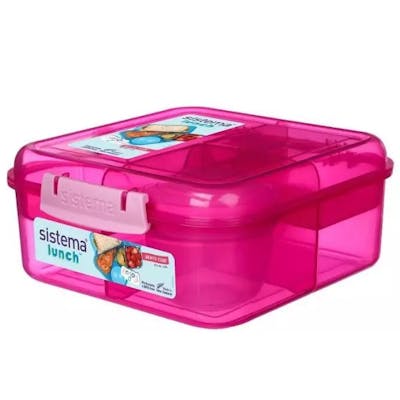 Sistema Bento Cube Lunch 1,25 L Pink 1 kpl
