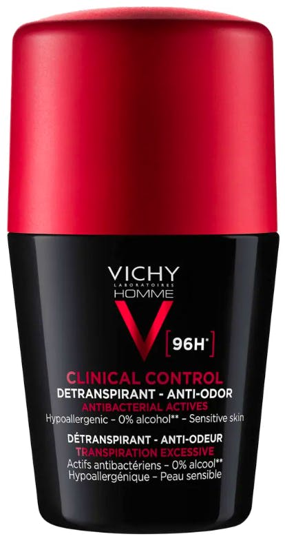 Vichy Homme Clinical Control 96H Roll On Deodorant 50 ml