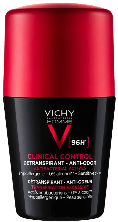 Vichy Homme Clinical Control 96H Roll On Deodorant 50 ml