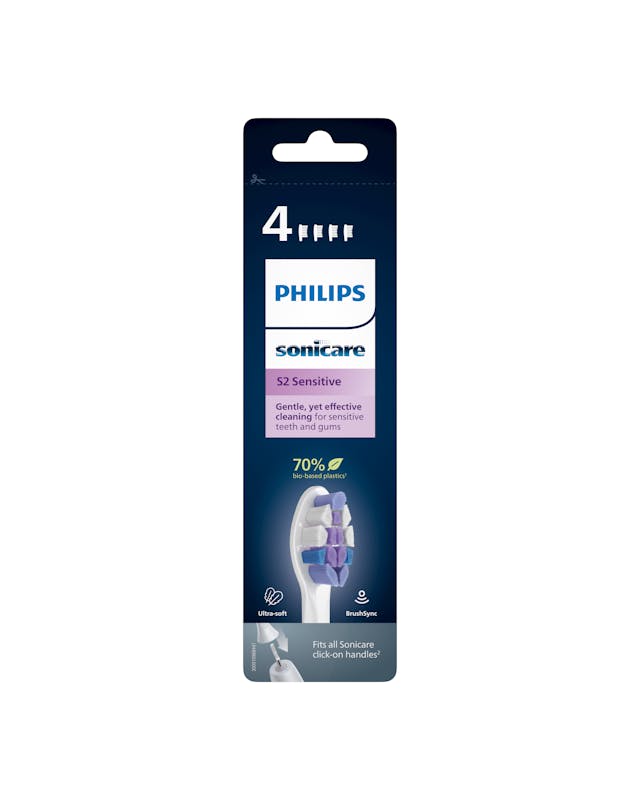 Philips Sonicare S2 Sensitive Brush Heads 4 pcs