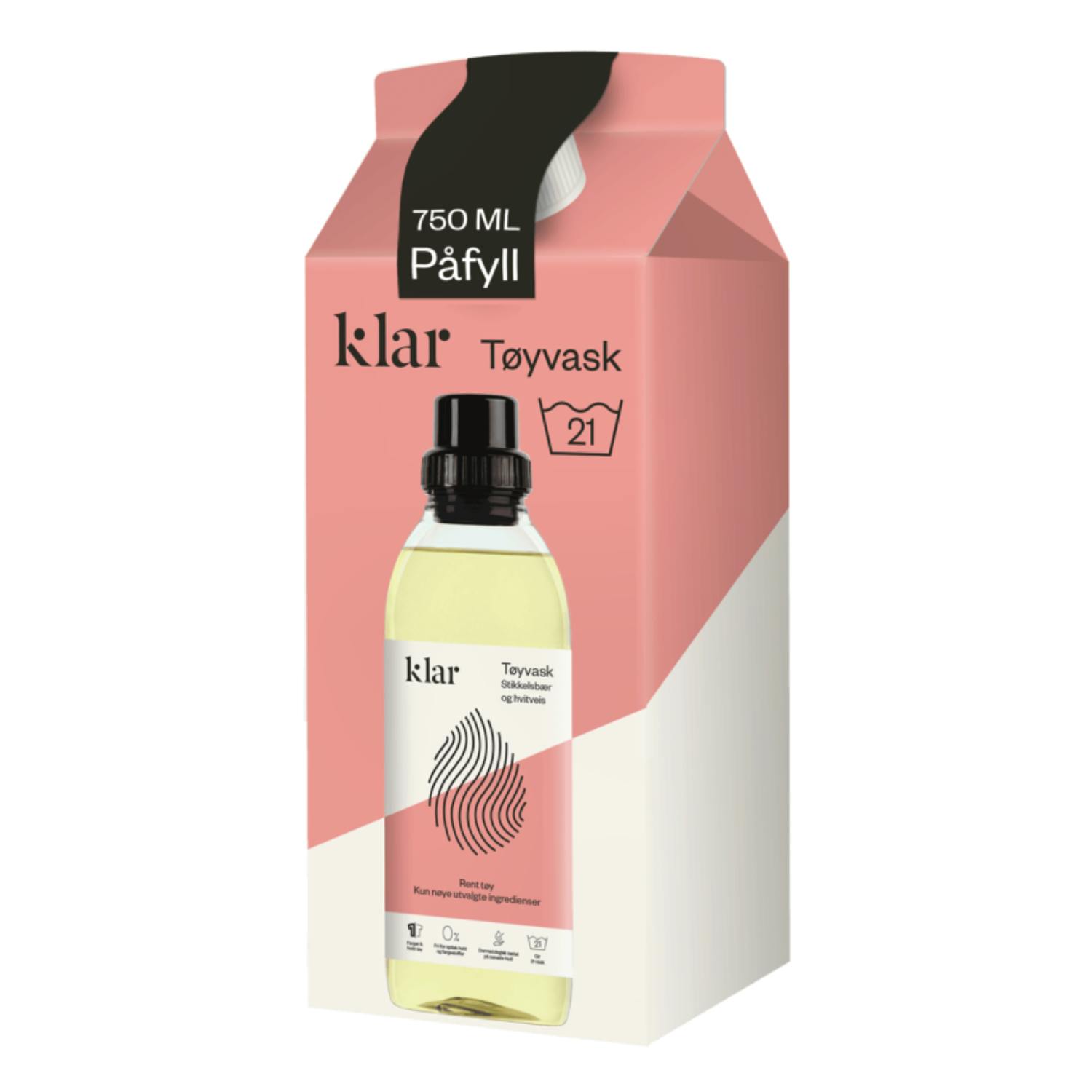 Klar Tøyvask Refill 750 ml