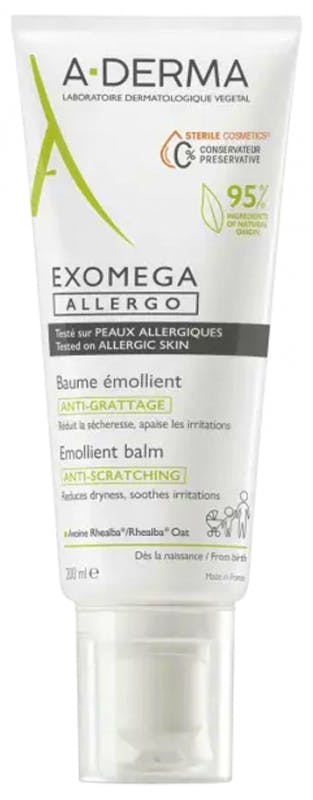 A-Derma Exomega Allergo Anti-Scratching Emollient Balm 200 ml