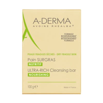 A-Derma Ultra-Rich Cleansing Bar Nourishing 100 g