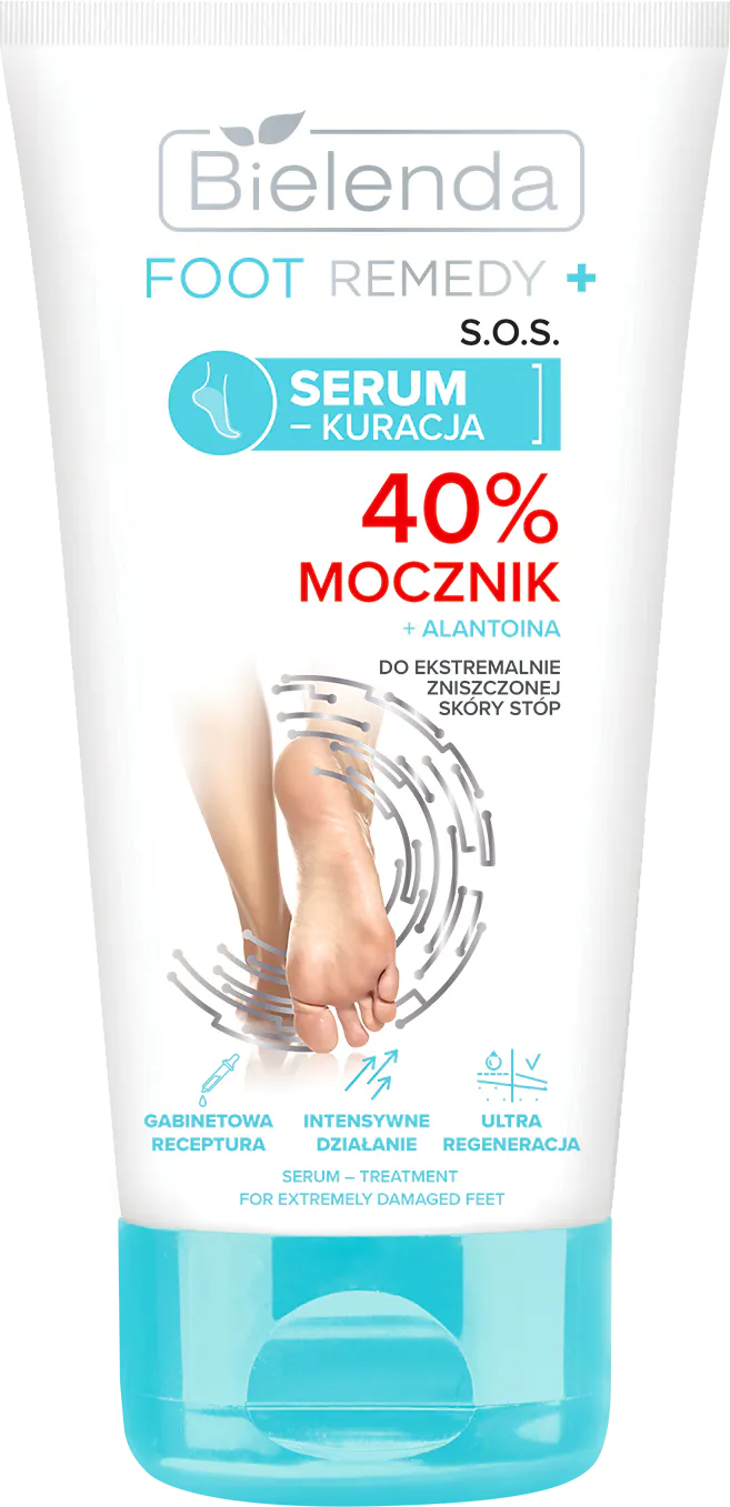 Bielenda Foot Remedy S.O.S. Serum Treatment For Extremely Damaged Foot Skin 40% Urea 50 ml
