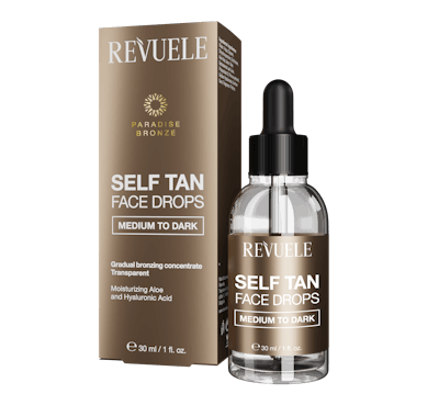 Revuele Self Tan Face Drops Medium To Dark 30 ml