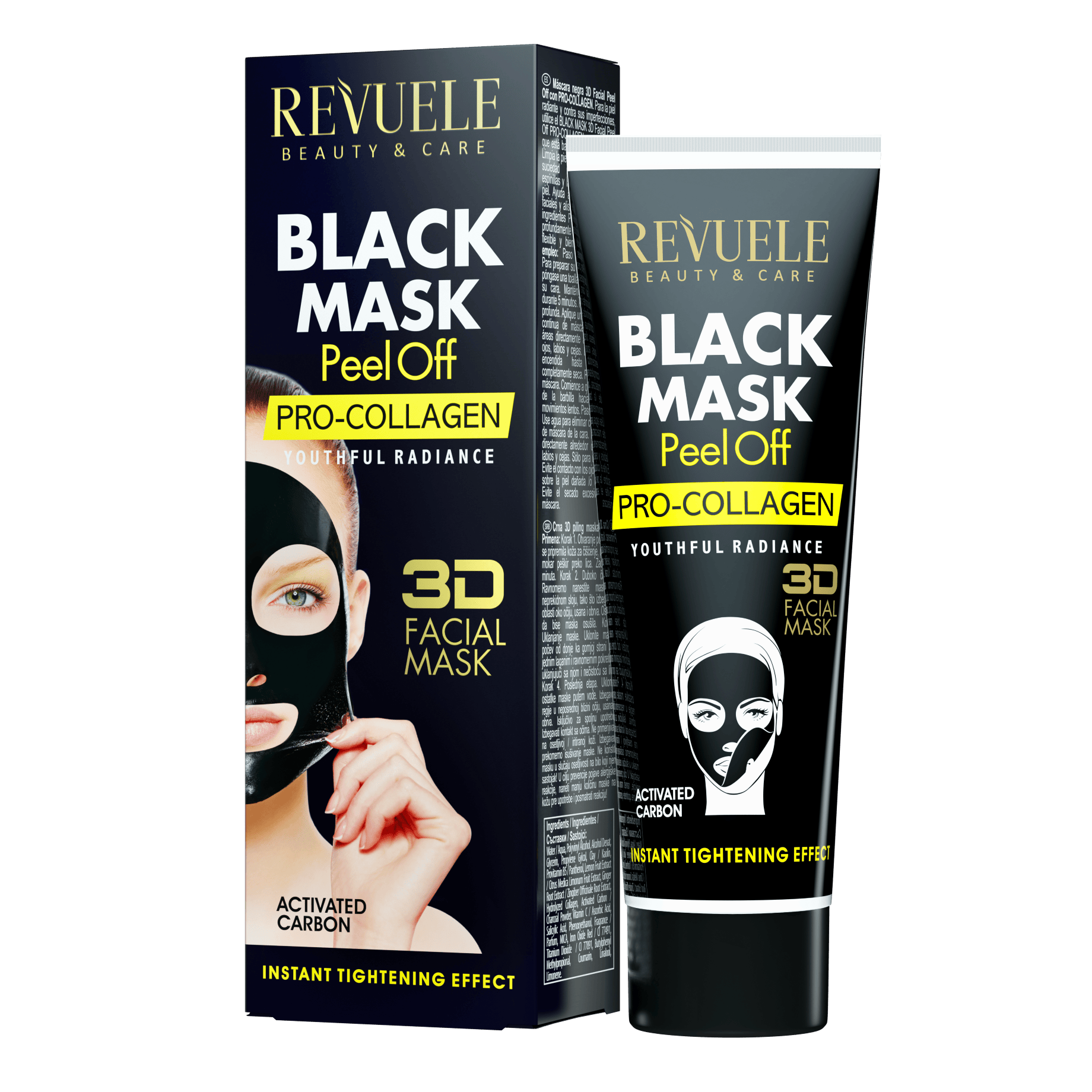 Revuele Black Mask Peel Off Pro-Collagen 80 ml