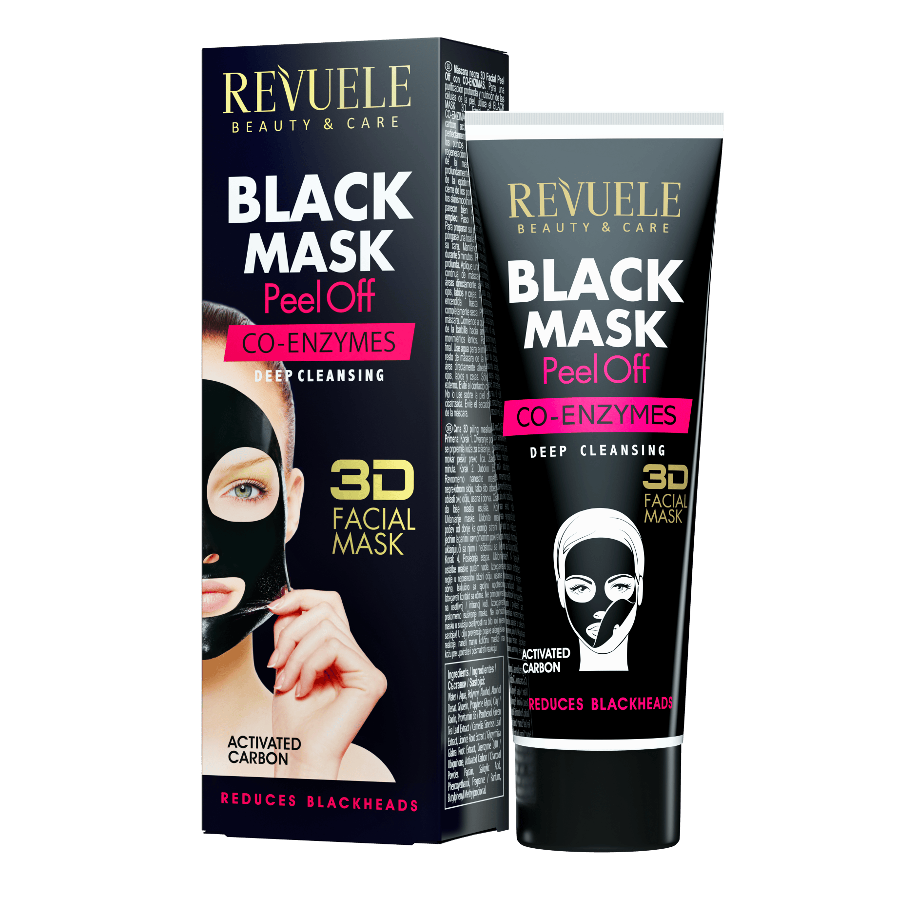 Revuele Black Mask Peel Off Co-Enzymes 80 ml