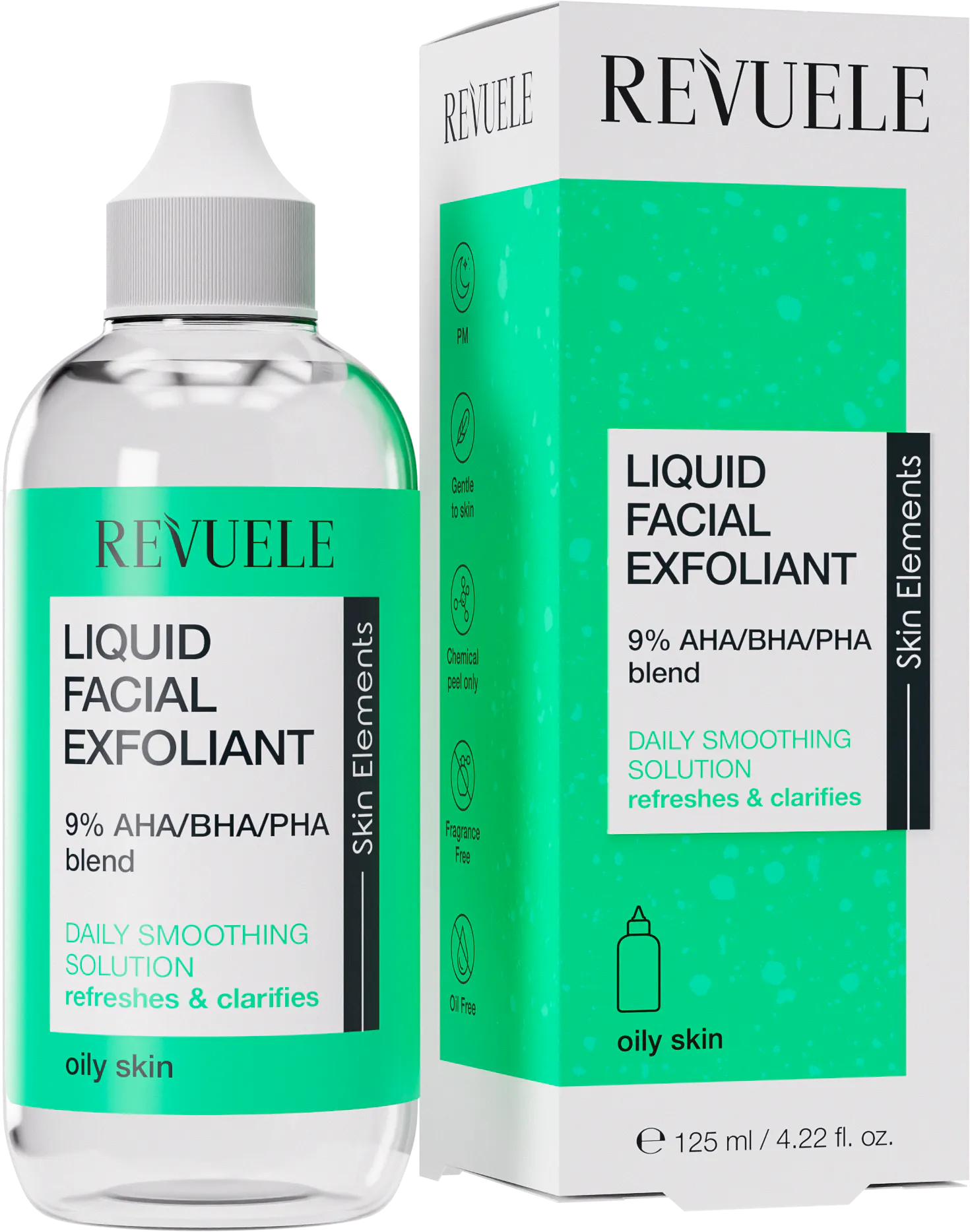 Revuele Liquid Facial Exfoliant 9 % AHA/BHA/PHA Blend 125 ml