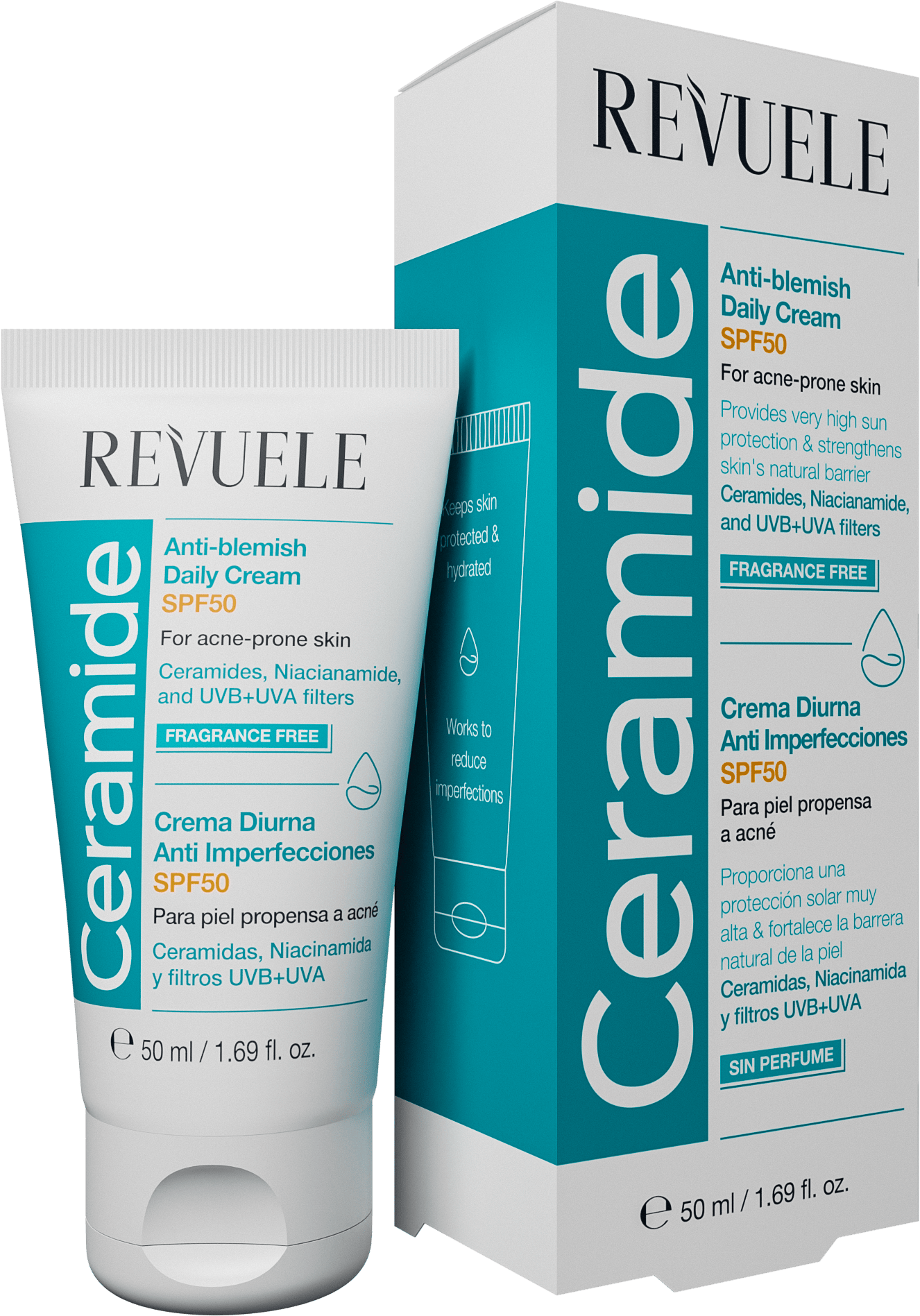 Revuele Ceramide Anti-Blemish Daily Cream SPF50 50 ml
