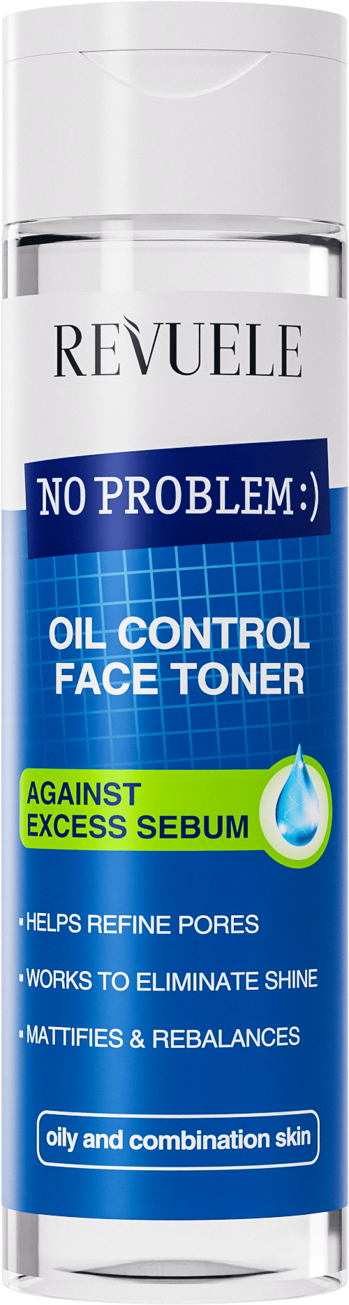 Revuele No Problem Oil Control Face Toner Against Excess Sebum 200 ml