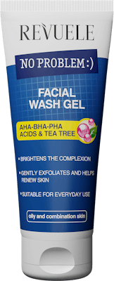 Revuele No Problem Facial Wash Gel AHA-BHA-PHA Acids And Tea Tea 200 ml