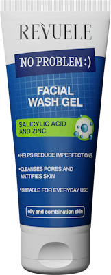 Revuele No Problem Facial Wash Gel Salicylic Acid And Zinc 200 ml