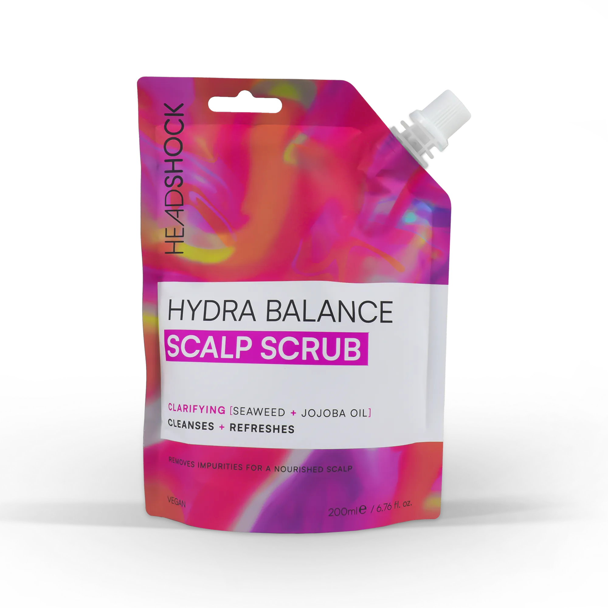 Head Shock Hydra Balance Scalp Scrub -Seaweed & Jojoba Oil 200 ml